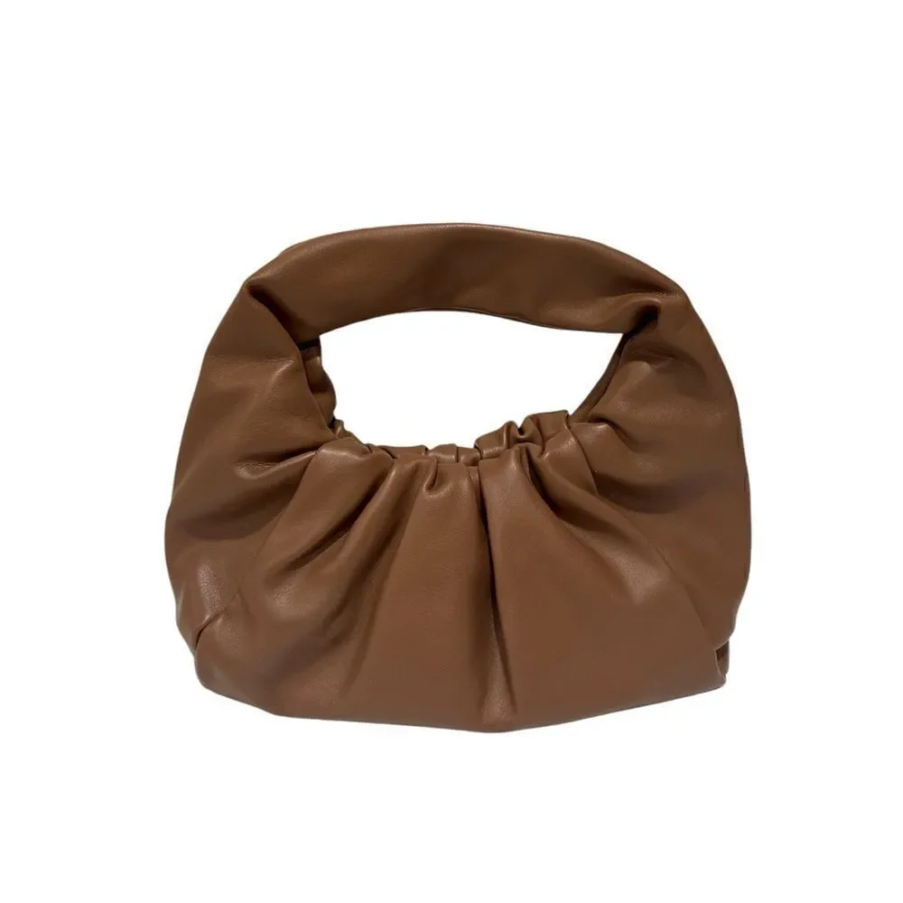 Pink Lily Handle Brown BAG NWOT